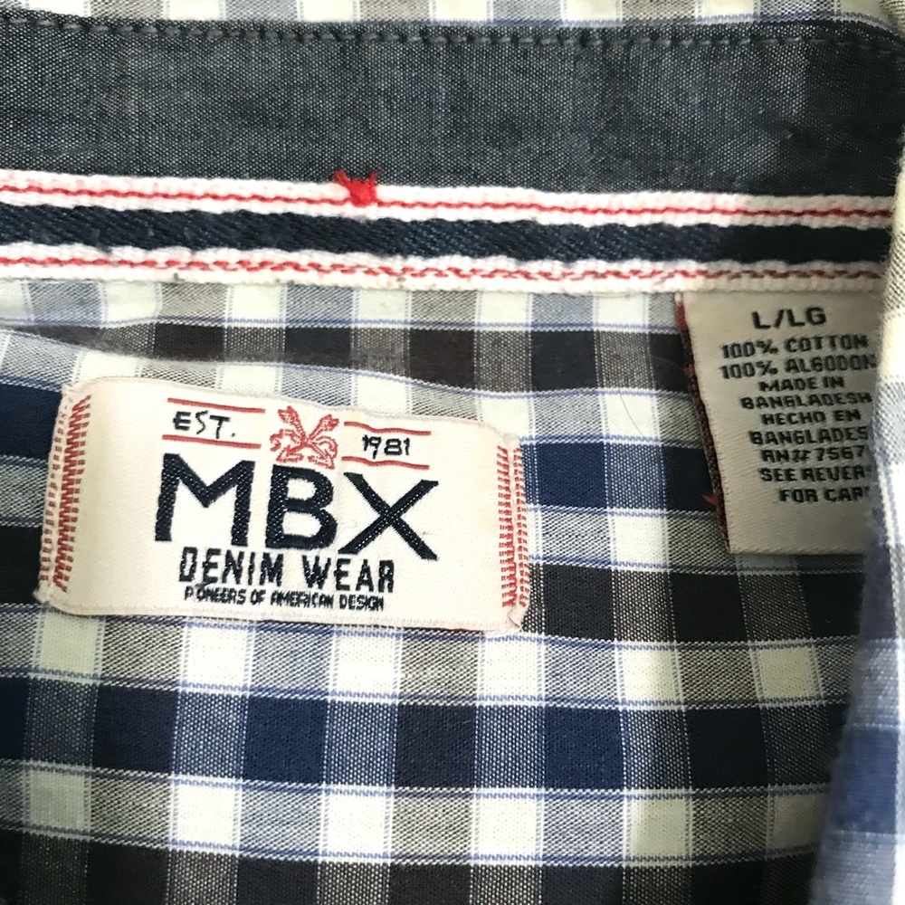 MBX Short Sleeve Button Down - L - Picture 3 of 3